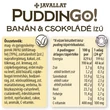 PuddinGo!® BANÁN és CSOKOLÁDÉ ízű instant pudingpor 300g