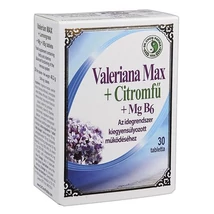 Valeriana Max + Citromfű tabletta 30db Dr. Chen Valeriana Max + Citromfű tabletta 30db Dr. Chen