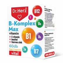 Dr. Herz B-Komplex Max kapszula 60 db - az idegrendszer kiegyensúlyozott működéséért