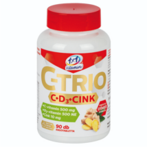1×1 Vitamin C-TRIO C+D3+Cink gyömbéres rágótabletta 90db
