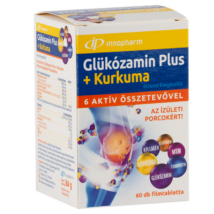 Innopharm Glükózamin Plus + kurkuma fillmtabletta 60db