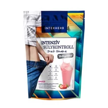 Interherb Intenzív SÚLYKONTROLL Eper ízű Diet Shake kollagénnel 528g