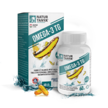 Natur Tanya® OMEGA-3 TG lágyzselatin kapszula 60 db - Vadvízi halolaj, 3375 mg Omega-3 zsírsav tartalom, triglicerid formában