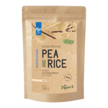 Pea &amp; Rice Vegan Protein - vanilia- 500g Nutriversum -  Ki mondta, hogy a vegán fehérjék nem finomak? Az nem kóstólta még a Pea&amp;Rice-t!