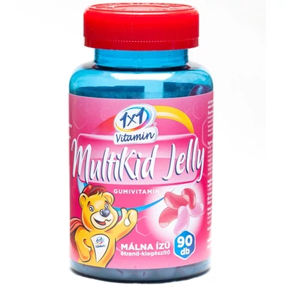 1×1 Vitamin MultiKid Jelly beans málna ízű gumivitamin 90db