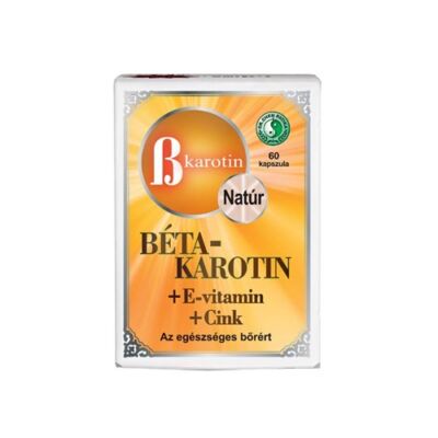 Béta-Karotin + E-vitamin + Cink Kapszula 60db Dr. Chen