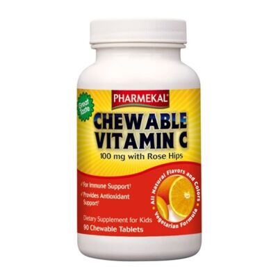 C-vitamin és csipkebogyó kivonat rágótabletta 90 db Pharmekal