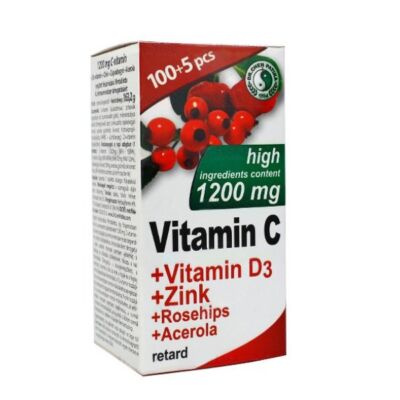 Dr. Chen C-vitamin 1200mg + D3-vitamin + Cink tabletta 105db