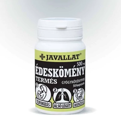 JAVALLAT ÉDESKÖMÉNY TERMÉS kapszula 50db