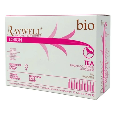Raywell BIO TEA – Hajnövesztő és Hajhullás elleni ampulla csomag, Nőknek