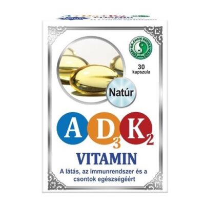 Vitamin A + D3 + K2 Kapszula 30db Dr. Chen