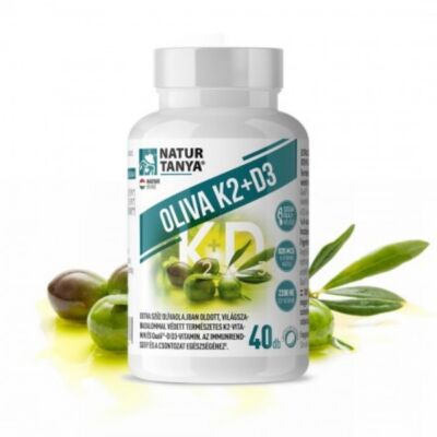 Natur Tanya® OLIVA K2+D3 vitamin 40db