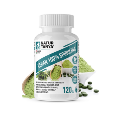 Natur Tanya® Vegán 100% Spirulina tabletta 250mg 120db