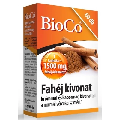 BioCo Fahéj kivonat krómmal és kapormag kivonattal 60db