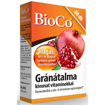 BioCo Gránátalma tabletta vitaminokkal 80db
