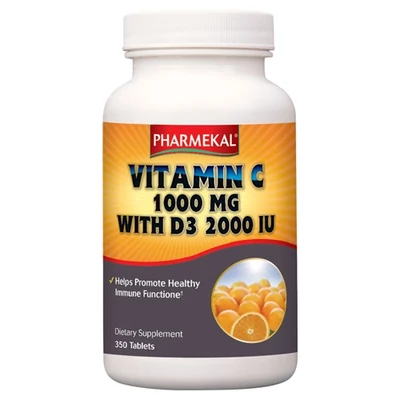 C-1000mg + D3 2000 IU KOMPLEX 350db Pharmekal