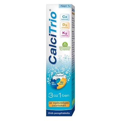 CalciTrio® 3 az 1-ben narancsízű pezsgőtabletta 20db