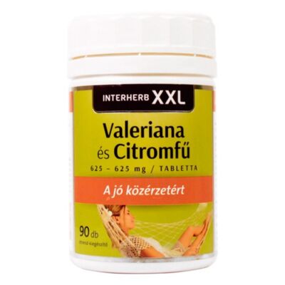 INTERHERB XXL Valeriana & Citromfű tabletta 90 db