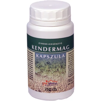 Kendermag kapszula 250db Vita Crystal