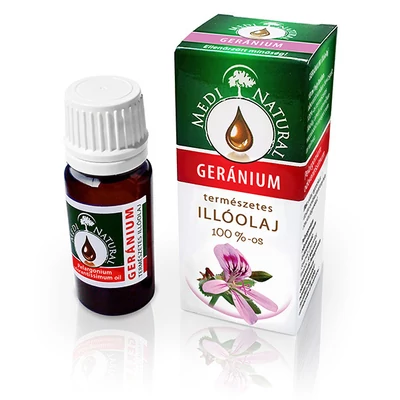 MediNatural 100%-os GERÁNIUM illóolaj 10ml