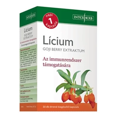 Napi1 LÍCIUM (Goji Berry) extraktum kapszula 30db InterHerb