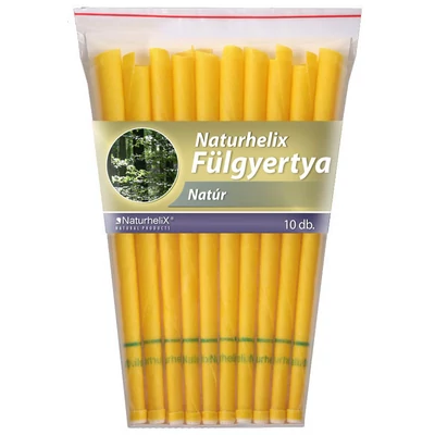 Natúr fülgyertya 10db Naturhelix