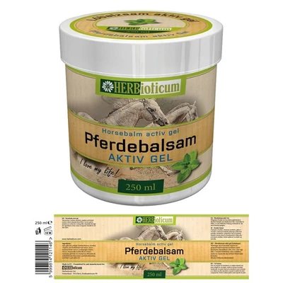 Pferdebalsam aktív gél Hűsítő lóbalzsam 250ml HERBioticum