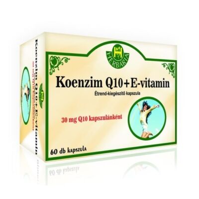 Koenzim Q10 + E vitamin lágyzselatin kapszula 60db Herbária