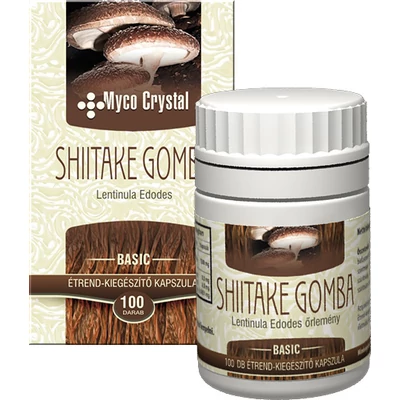 Shiitake gomba kapszula 100db Myco Crystal