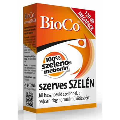 BioCo szerves SZELÉN MEGAPACK 120 db