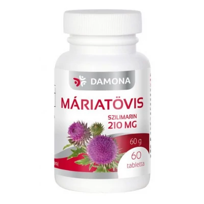 Damona MÁRIATÖVIS tabletta 210mg 60db - Ha fontos a máj egészsége! Damona MÁRIATÖVIS tabletta 210mg 60db - Ha fontos a máj egészsége!