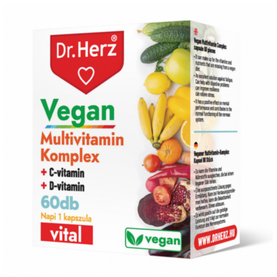 Dr. Herz Vegan MULTIVITAMIN KOMPLEX kapszula 60db