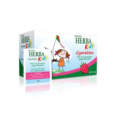 HerbaKids gyümölcstea Málna íz 20x2gr filter HERBÁRIA