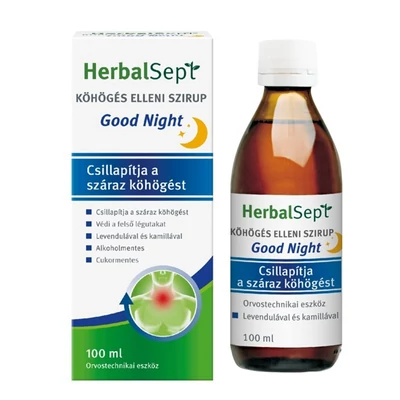 HerbalSept Köhögés elleni szirup Good Night 100 ml Dr. Theiss