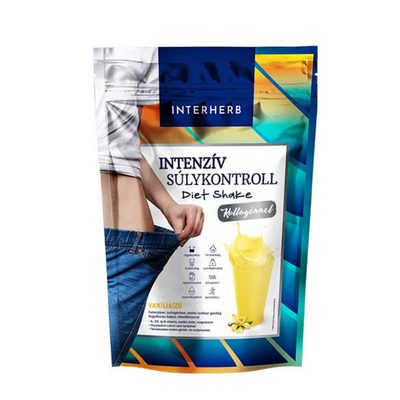 Interherb Intenzív SÚLYKONTROLL Vanília ízű Diet Shake kollagénnel 528g