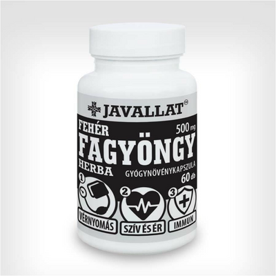 JAVALLAT FEHÉR FAGYÖNGY HERBA kapszula 60db - az egészséges vérnyomás szolgálatában
