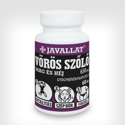 Javallat VÖRÖS SZŐLŐ MAG ÉS HÉJ kapszula 60db