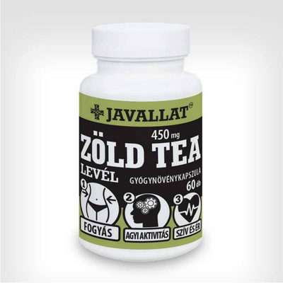 JAVALLAT ZÖLD TEA LEVÉL kapszula 60db_aherb