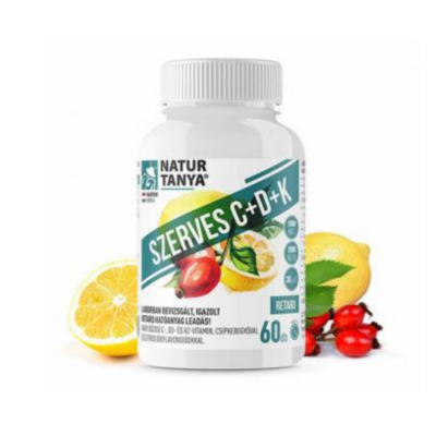 Natur Tanya® C+D3+K2 vitamin tabletta 100db 
