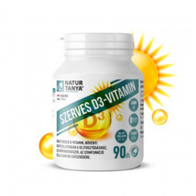 Natur Tanya® Szerves D3-vitamin 4000NE kapszula 90db