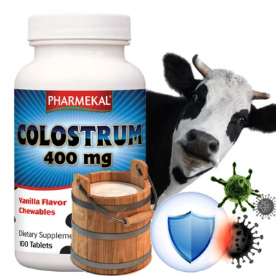 Colostrum rágótabletta 400 mg (vanília) 100db Pharmekal