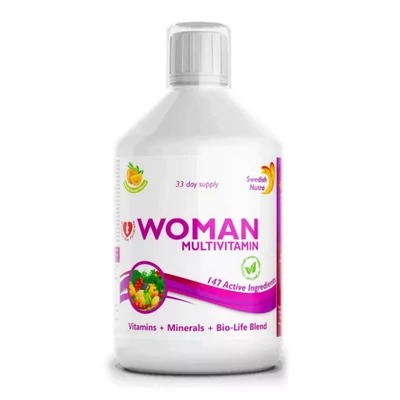 Swedish Nutra WOMAN FOLYÉKONY MULTIVITAMIN NŐKNEK 500ml