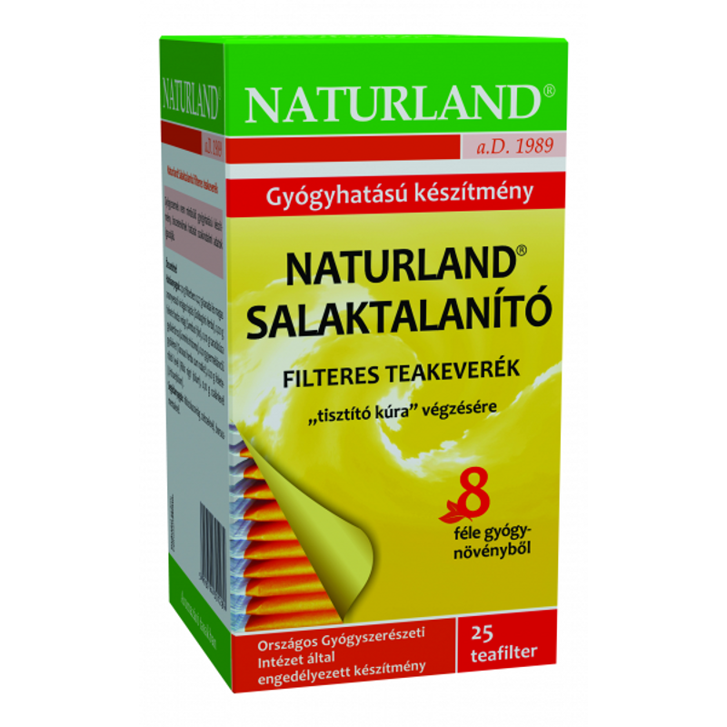 Salaktalanító tea filteres 25x1g NATURLAND