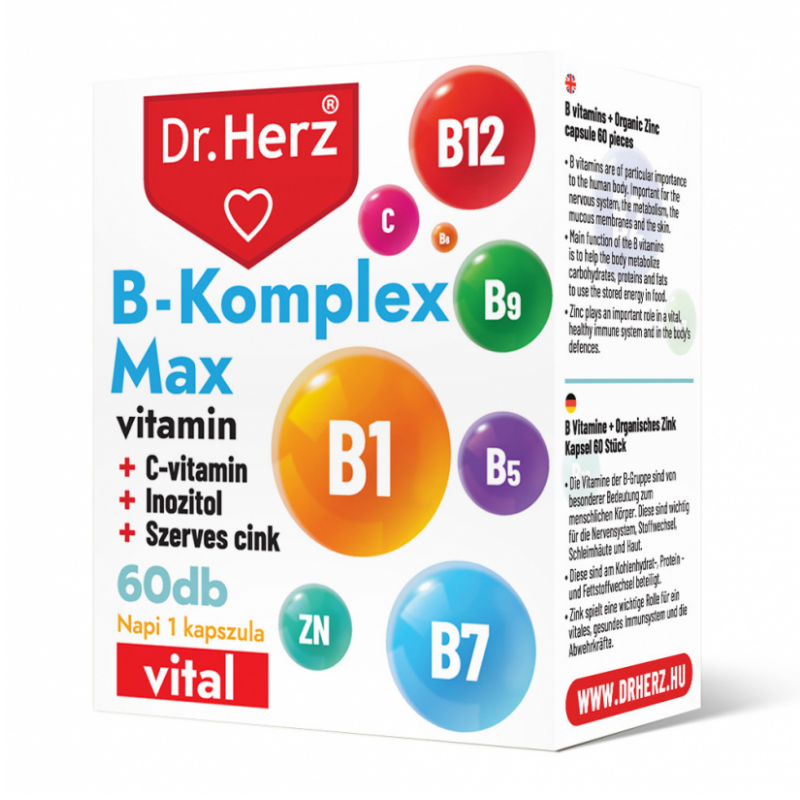 Dr. Herz B-Komplex Max Kapszula 60 Db